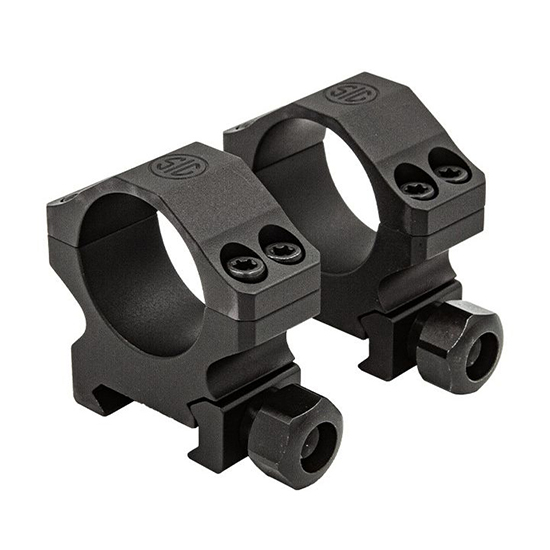 SIG ALPHA1 34MM HIGH RINGS ALUM MATTE BLK - Optic Accessories